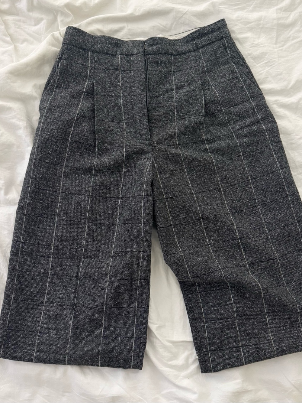 Sandro Wool Gray Pinstripe Pants